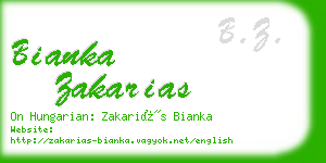 bianka zakarias business card